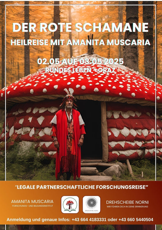 Intensives Fliegenpilzritual 02.05.25-03.05.25 in einer Jurte bei Graz